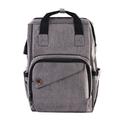 China Fashion designer nylon polyester canvas wholesale reusable multifunctional luxury baby love diaper bags backpack for sale