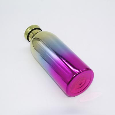 China New Design Disposable Color Changing Stainless Steel Bottle Water Cola Bottle Coated Sports Cup for sale