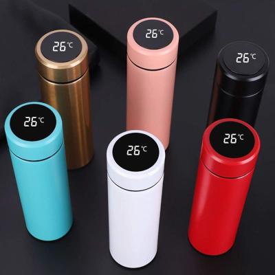 China Bride Gift 17oz 500ml Smart Viable Touch Temperature Show Smart LED Reminder AJDu Vacuum Mug For Idea Wedding for sale