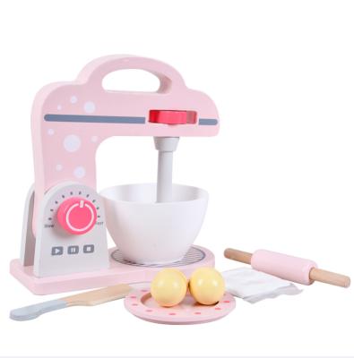 China Pretend Play Toy Set Wooden Toy Kitchen With Blender Wooden Tools In Nature Toys Home Children's Gifts for sale