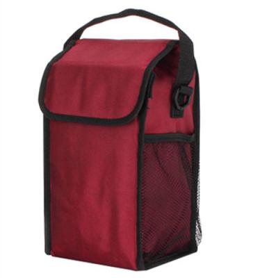 China Oxford Red Aluminum Foil Insulated Picnic Cooler Bag With Velcro Closure for sale