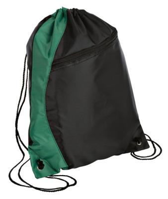 Китай рюкзак мешка спортзала Drawstring нейлона 210D с передним закрытием карманн и Drawstring продается