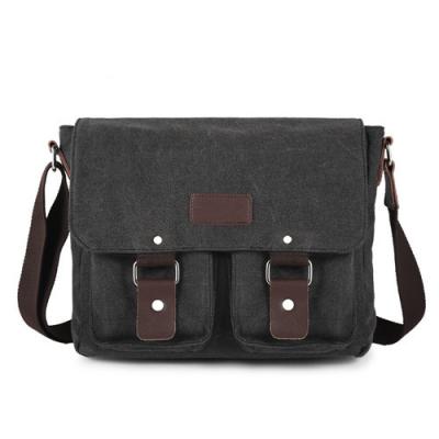 China Retro Cotton Laptop Shoulder Messenger Bag Satchel With Magnetic Dual Closure for sale