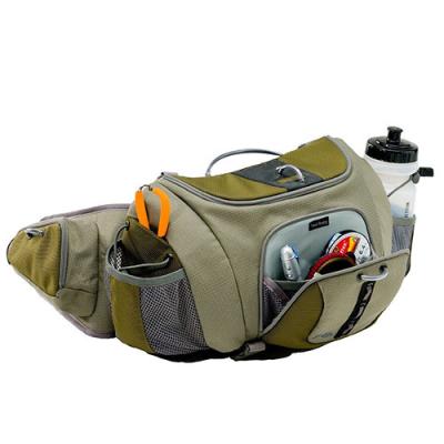 China Ripstop Army Green Belt Travel Waist Pack 2 Water Bottle Holder / Multiple Pockets for sale