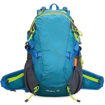 China Outdoor Sport Rucksack Climbing Backpack Ripstop Nylon Camping Hiking Backpack for sale