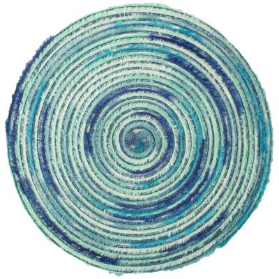 China Tabletex Sustainable HOT SALE Round Fabric Woven Place Mat Polyester Eco-Friendly Woven Place Mat for sale