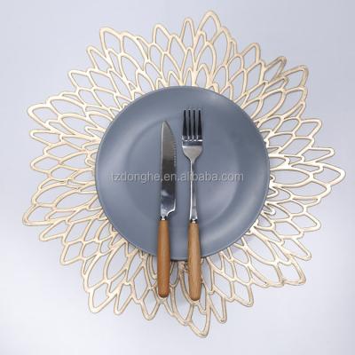 China Sustainable Tabletex Place Mat Flower Vinyl Set Mat For Heat Resistant Non Slip Table Mats Easy To Clean for sale