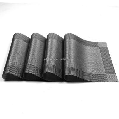 China Sustainable Home Decoration Modern Tabletex PVC Woven Place Mats And Restaurant Place Mats for sale