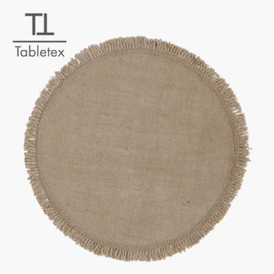 China Viable Wholesale High Quality Cheap Natural Linen New Design Dinner Set Place Mats And Coasters From Tabletex for sale