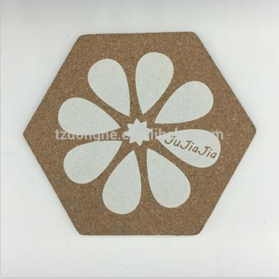 China Sustainable Custom Tabletex Insulation Waterproof Cork Coasters for sale