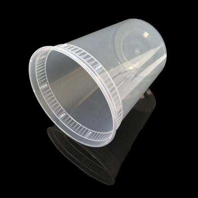 China Yiqiang ODM/OEM Microwavable Microwave Food Container Disposable Plastic Round Soup Cup for sale