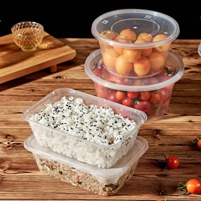 China Yiqiang ODM OEM Disposable Lunch Box 1000ml Microwable Disposable Container Clear Takeaway Food for sale