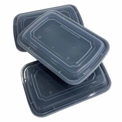 China New Design Microwavable Safe Stackable Microwave Safe Meal Prep Plastic Takeout Food Container With Lid for sale