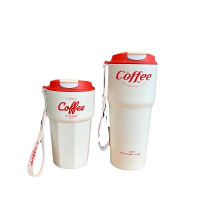 China 420ml 620ml Disposable Stainless Steel Travel Eco-Friendly Double Walled Coffee Mug Vacuum Clean Insulated Reusable Tumbler Coffee Cup for sale