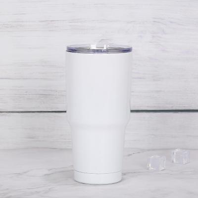 China Viable Ready To Ship Wholesale High Quality Sublimation Vacuum Insulated Stainless Steel 30oz Beer Tumbler Double Wall Flask For Car for sale