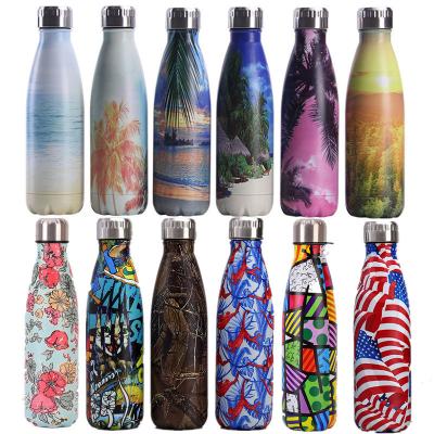 China Sustainable Yoga Mat 750ml Custom Logo Bottle Double Wall Thermos Insulated Sport Glass Water Bottles Stainless Steel for sale