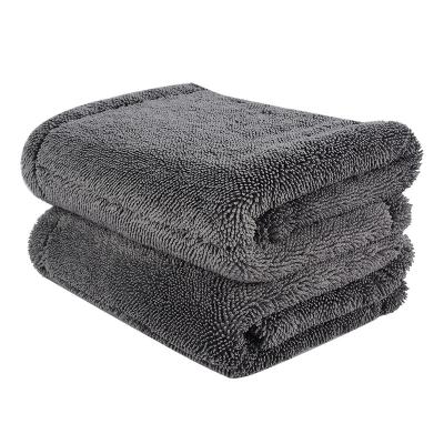 China High Quality Child Safe 1200GSM Cleaning Towels Double-Twist Double-Twist Free Pile Car Wash And Detailing Towels for sale