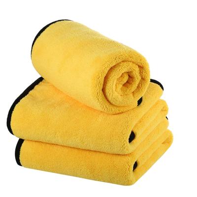 China Super Absorbent Fleece 500gsm Car Wash Soft Lint Free Coral Towel Safe For Kids for sale