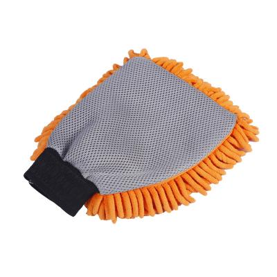 China Durable Custom Side Sandwich Crawler Car Double Side Water Absorption Dust Washing Gloves High Density Automobile Cleaning Detailing for sale