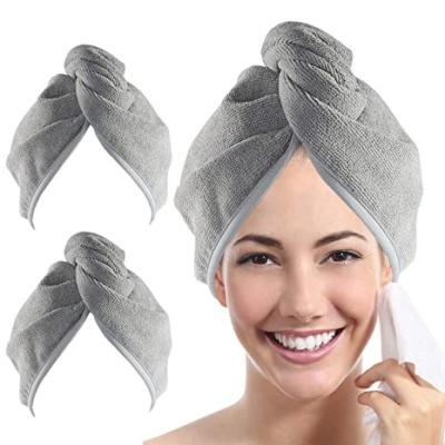 China 2022 Hot Selling Super Absorbent Towel Safe For Kids Amazon Twist Wrap Microfiber Hair Turban Towel for sale