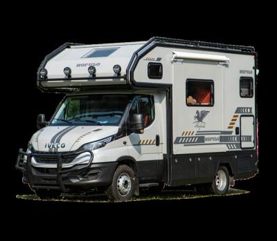 China HOFULO latest design luxury class C rv camper indoor motorhome with double slideouts for sale