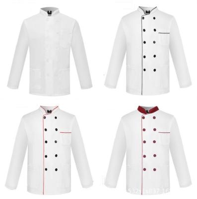 China Customized Long Sleeve Indian Restaurant Work Coat Maker Cooking Uniforms Workwear Set Chef Uniform for sale