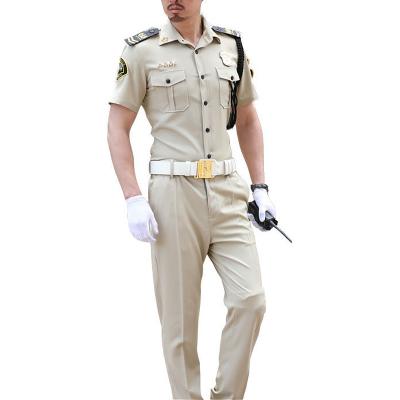 China High Quality Wholesale High Quality Wholesale Slim Fit Short Sleeve Stiff Uniform Security Guard For Sale for sale