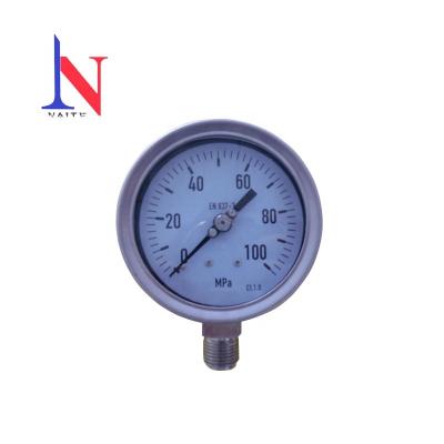 China NAITE 0-100 Mpa Oil Filled High Pressure Gauge NT-YN100BF for sale