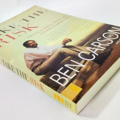 China paper & High Quality Cardboard Fiction Books Combp Best Seller English Books Fiction Take The Risk Ben Carson for sale