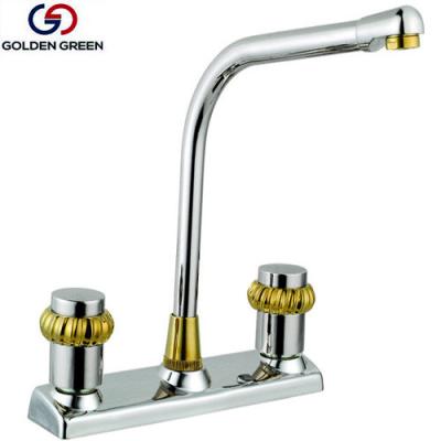 China Thermostatic Faucets Faucet 2021 With Gold Paint Handles, ABS 8 Inch Basin Sink Kitchen Sprayer for sale