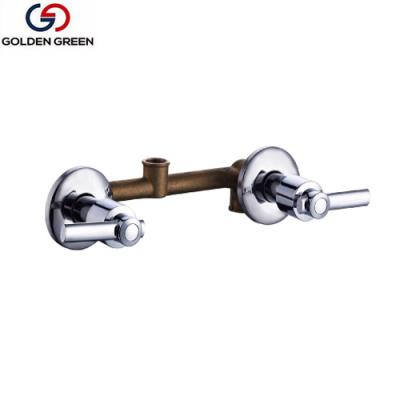 China Thermostatic Faucets Double Lever Side Way Handles Bath&shower Mixer Brass Bathroom Faucets for sale