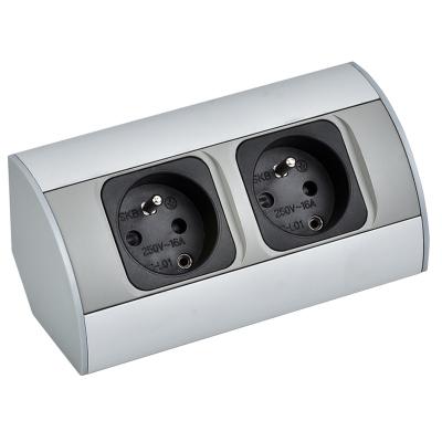 China Residential / General Purpose Double French Outlets Two French Sockets For Furniture for sale