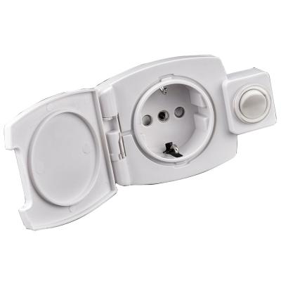 China German CE IP44 Schuko Residential / General Purpose Socket For Bathroom Mirror Cabinet for sale