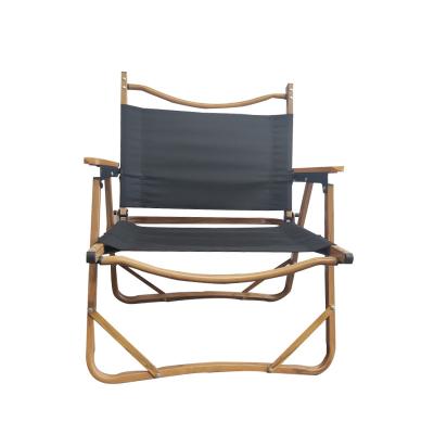 China Portable Folding Chair Outdoor Portable Beach Fishing Folding Chair Wood Garden Outdoor Camping Chair for sale