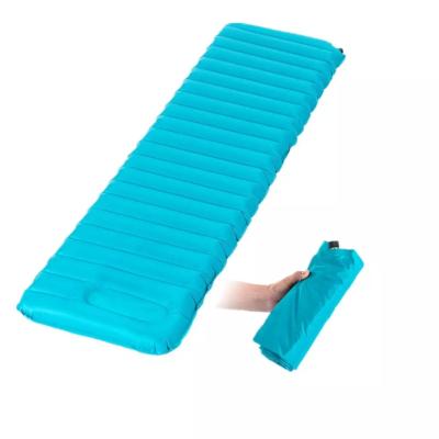 China Ultra Light Weight Inflatable Backpack Sleeping Mat To Increase Camping Insulated Folding Sleeping Mat for sale