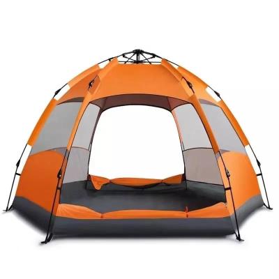 China Waterproof Outdoor Automatic Camping Tent Waterpoof Tent 3-4 Person Hexagonal Folding Tent Camping Tent for sale