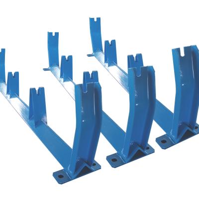 China Steel Conveyor System Belt Conveyor Parts Bowl Roller Frame for sale