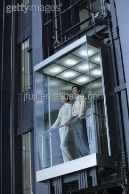 China Panaromic Glass Guided Elevator Shopping Mall Elevator , Guided Elevator Lift for sale