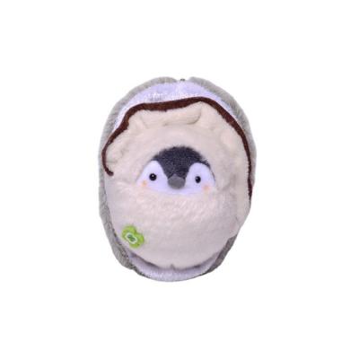 China Kawaii Energy Plush Toy 10cm Cartoon Oyster Key Chain Koupen Chan Small Penguin Creative Plush Animal Hanging Positive Doll Cos for sale