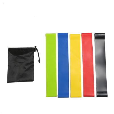 China Wholesale Custom Stretch Logo Mini Latex Loop Resistance Bands Yoga Fitness Exercise Elastic Indoor Outdoor Gym Fitness for sale