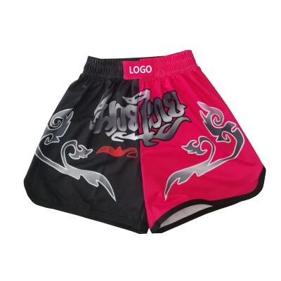 China Wholesale Kickboxing Muay Thai Shorts Fight Breathable Tiger Muay Thai Shorts Custom Boxing Trunks Man Woman Muttahida Majlis-e-Amal Shorts 230322ella for sale