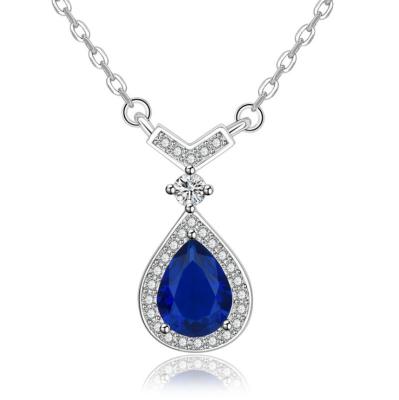 China CLASSIC Elegant Drop - Shaped Gem Fashion Diamonds Pendant Necklace Wholesale for sale