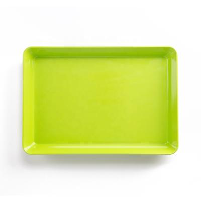 China Luxury Food Display Trays Customized Rectangular Melamine Trays With Drawings And Samples for sale