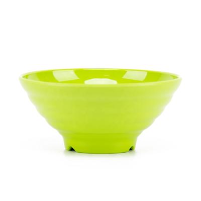 China Sustainable Hot Selling Restaurants Ramen Bowls 7.5 Inch Custom Melamine Ramen Bowl Wholesale Green for sale