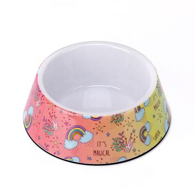 China Viable Custom Small Dog Teddy Rice Food Pet Feeding Bowl Melamine Pet Bowls For Cats for sale