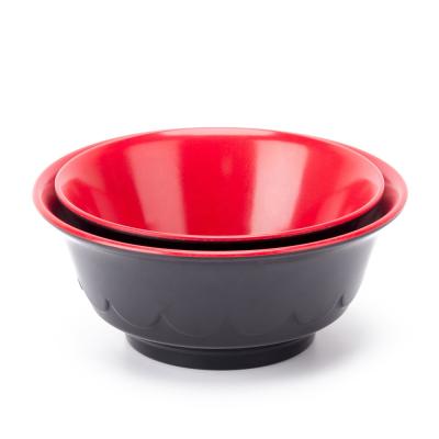 China Viable China Factory Supply Imitation Porcelain Small Size Soup Bowl Melamine Salad Bowl for sale