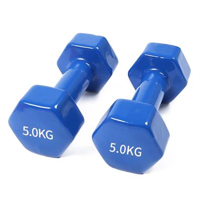 China Comfortable Wholesale Weightlifting Round Main Dumbbell With Pu/Rubber for sale