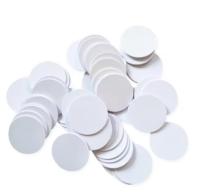 China Round Coin Tag 125Khz Frequency Waterproof Tk4100 4168 T5577 25mm Mini PVC RFID Chip Card for sale