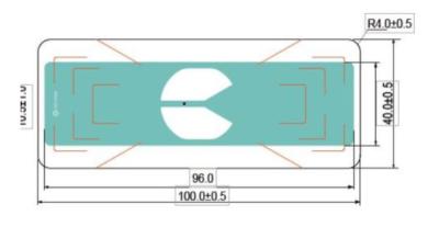 China Auto microplaqueta da etiqueta R6P do para-brisa da frequência ultraelevada RFID da gestão 960MHZ à venda