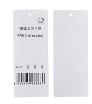 China 105*35mm Kleidung passives RFID Hang Tag For Clothing Store Managem zu verkaufen